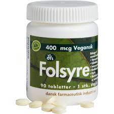 Folsyre 400 mikrogram 50 stk.