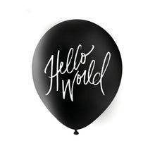 Indlæs billede til gallerivisning Hello World 3 stk balloner - Sort