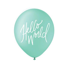Indlæs billede til gallerivisning Hello World 3 stk balloner - Turkis